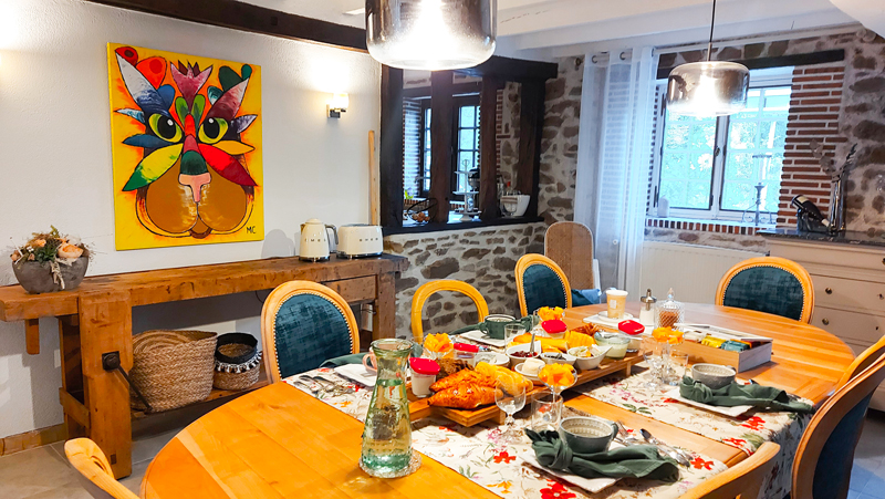 Les 3 roses petit dej