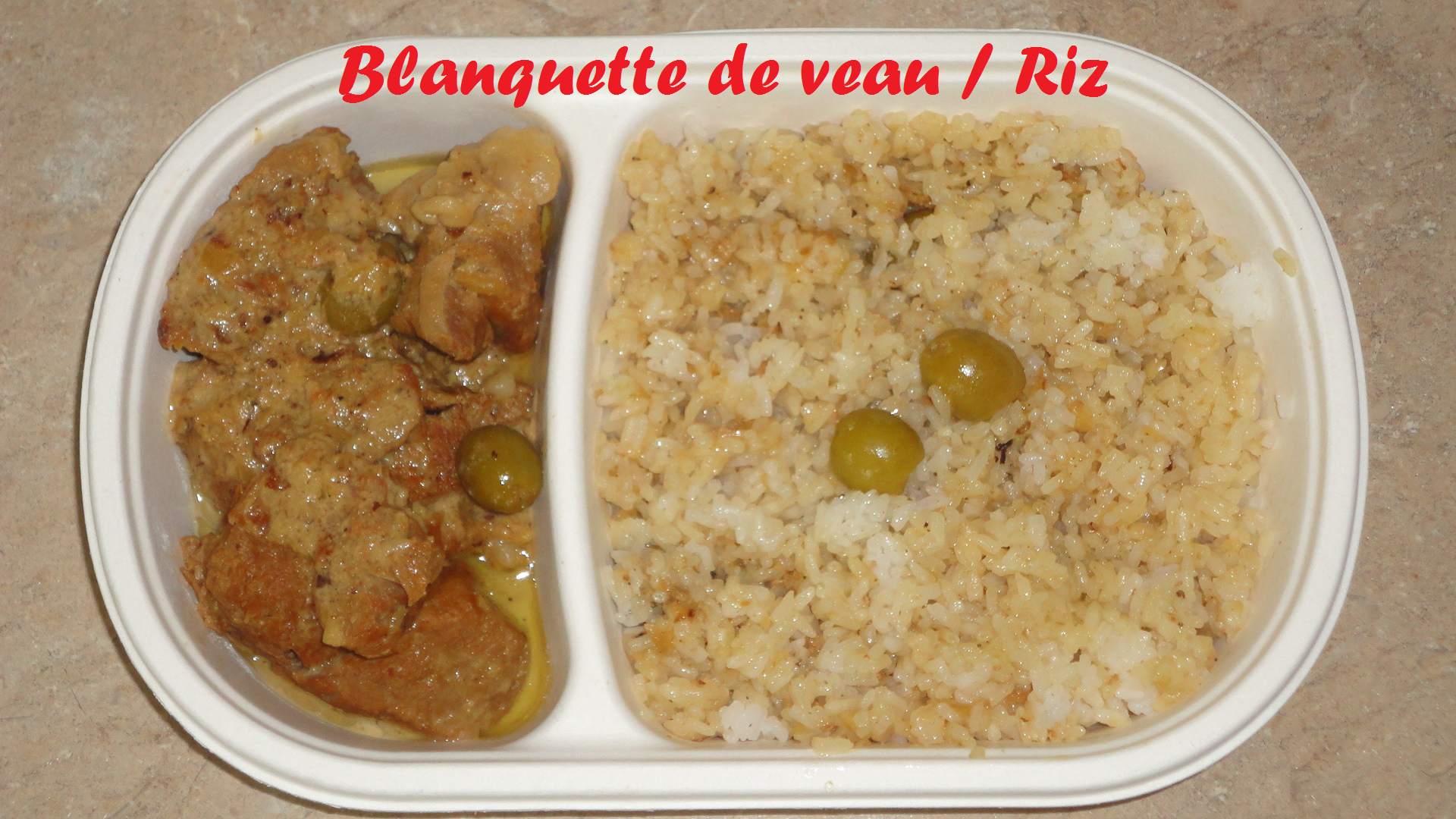 Blanquette de veau riz