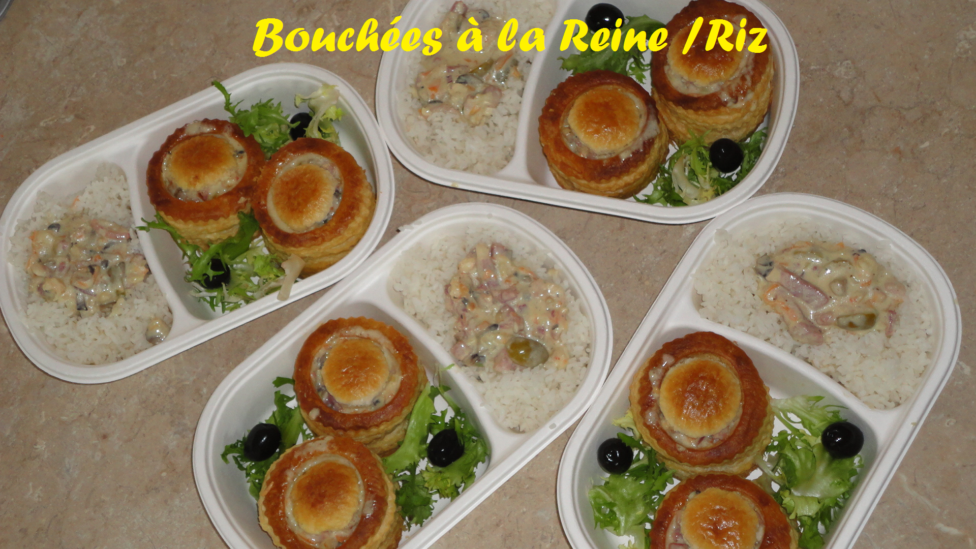 Bouchees a la reine riz