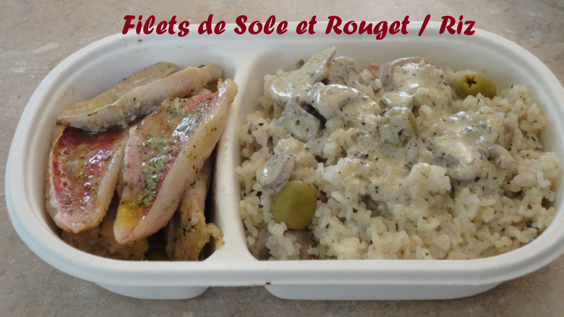 Filets de sole et rouget riz