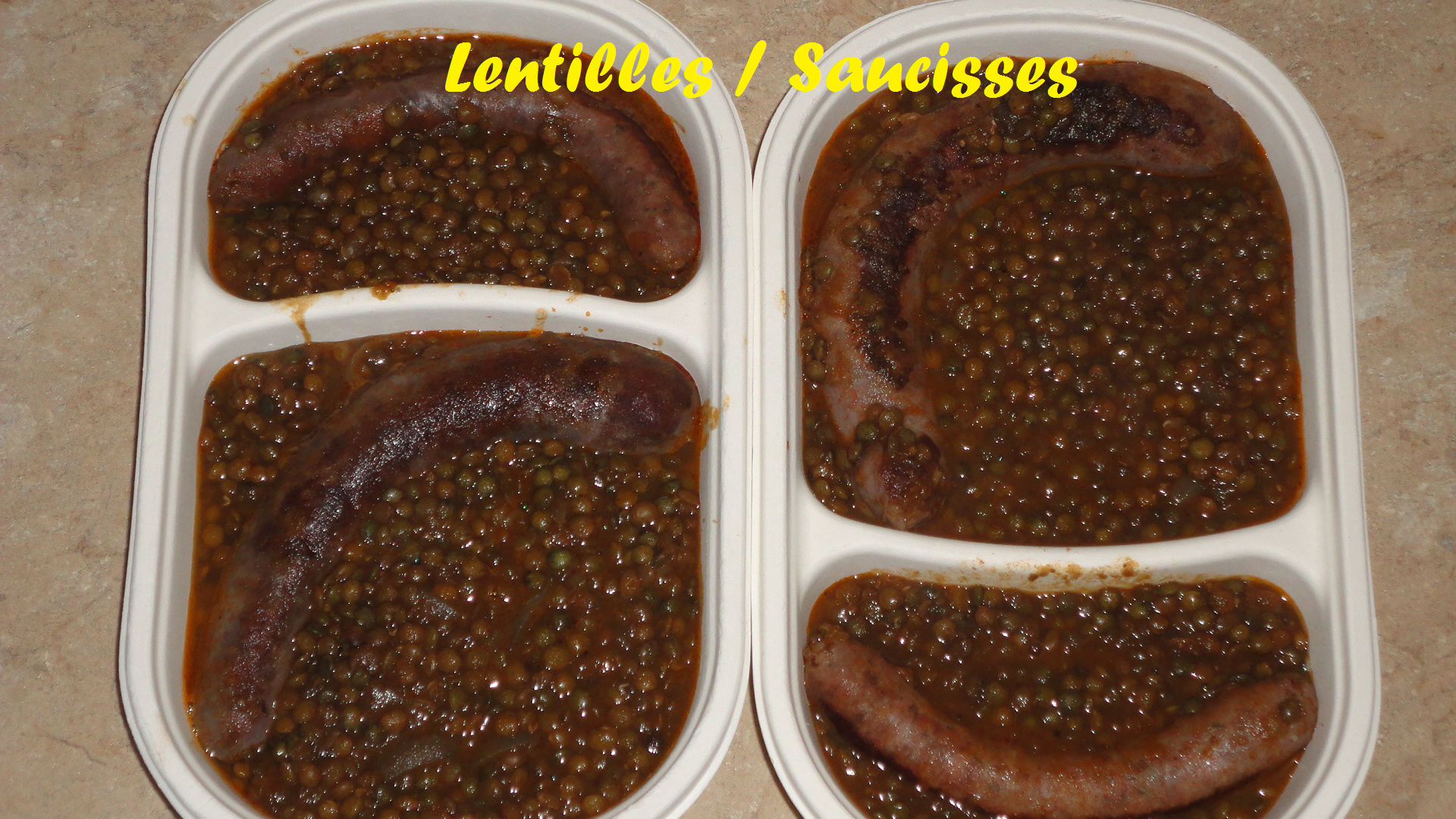 Lentilles saucisses
