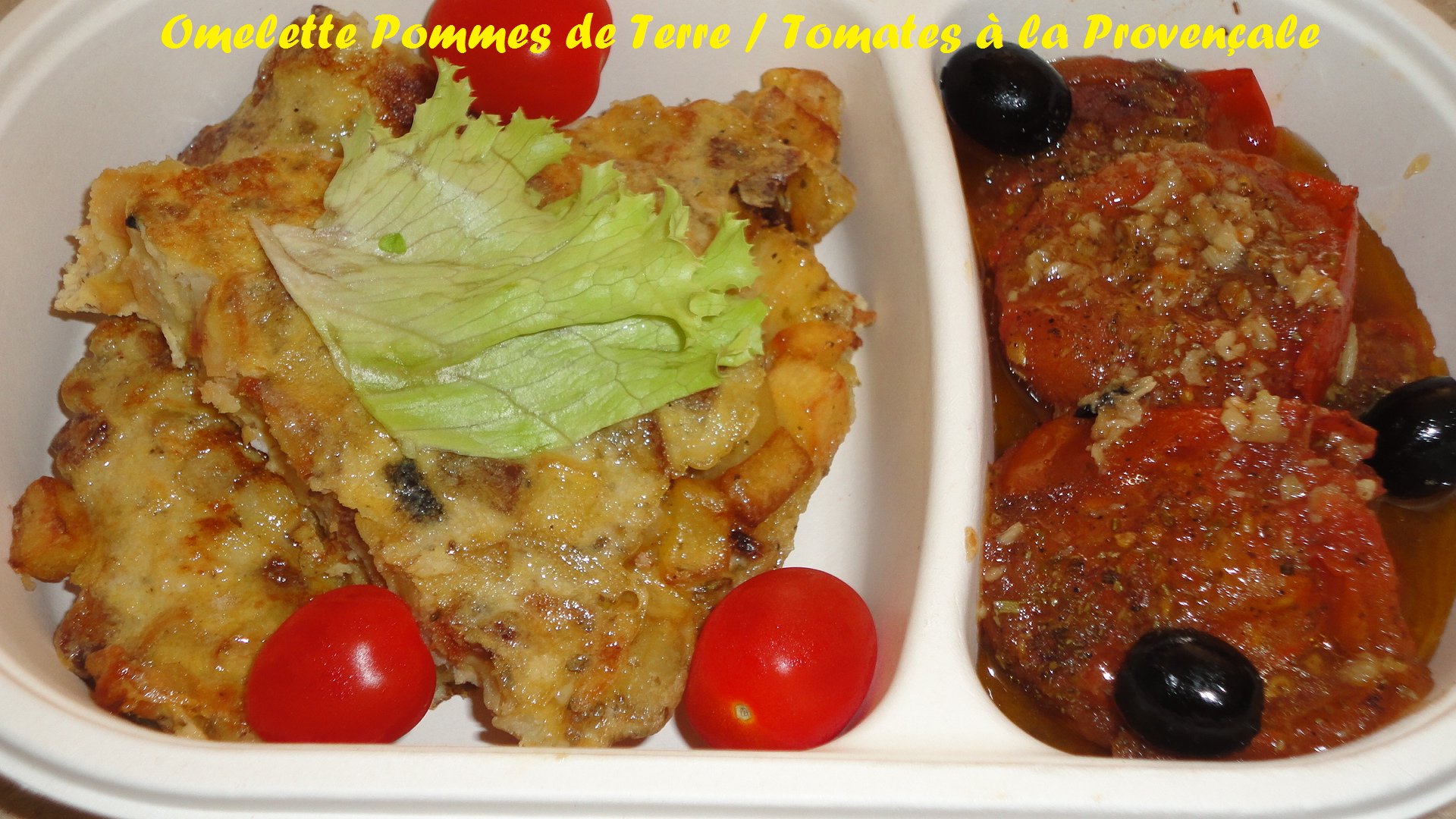 Omelette pdt tomates provencale