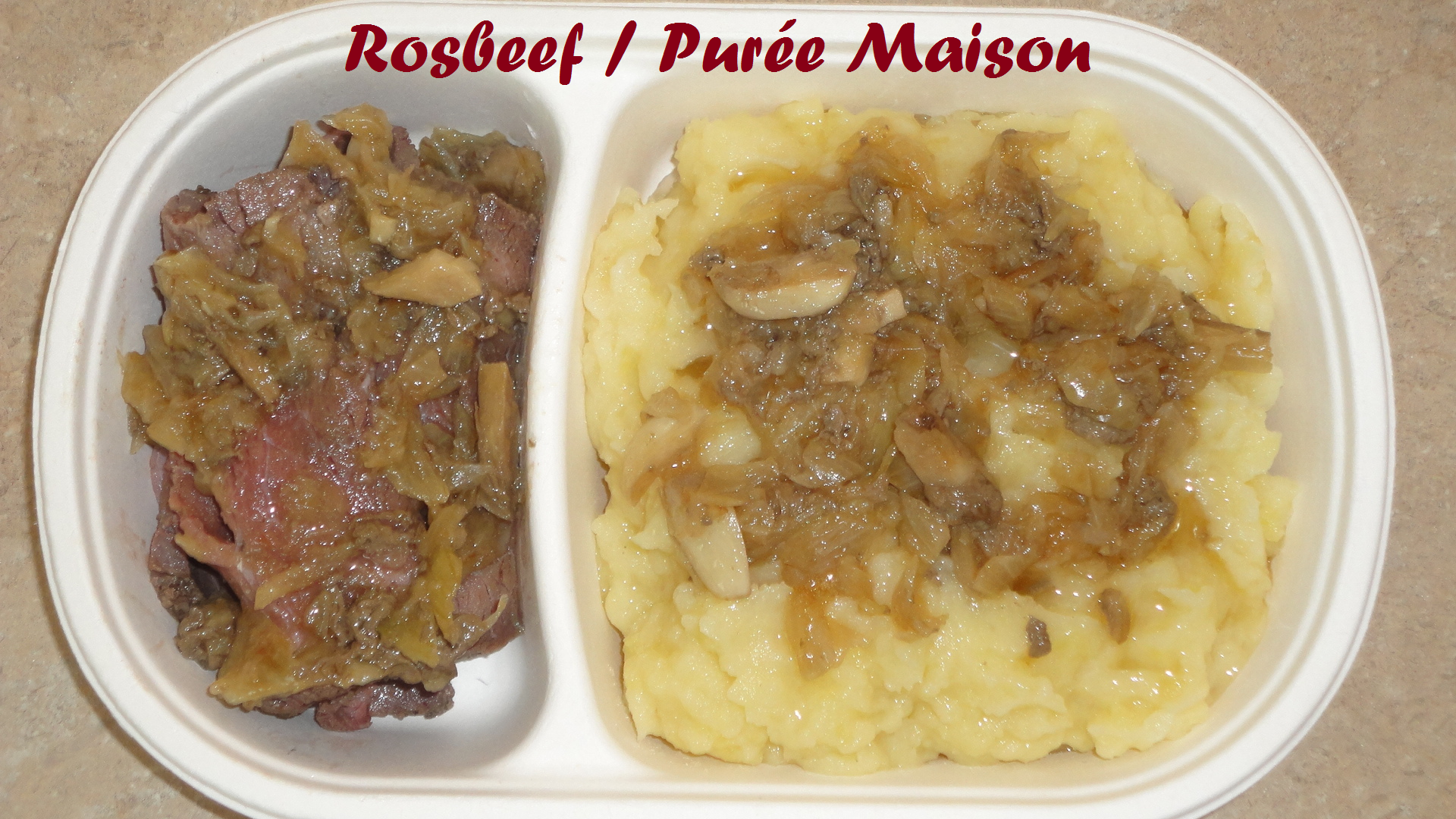 Rosbeef puree maison