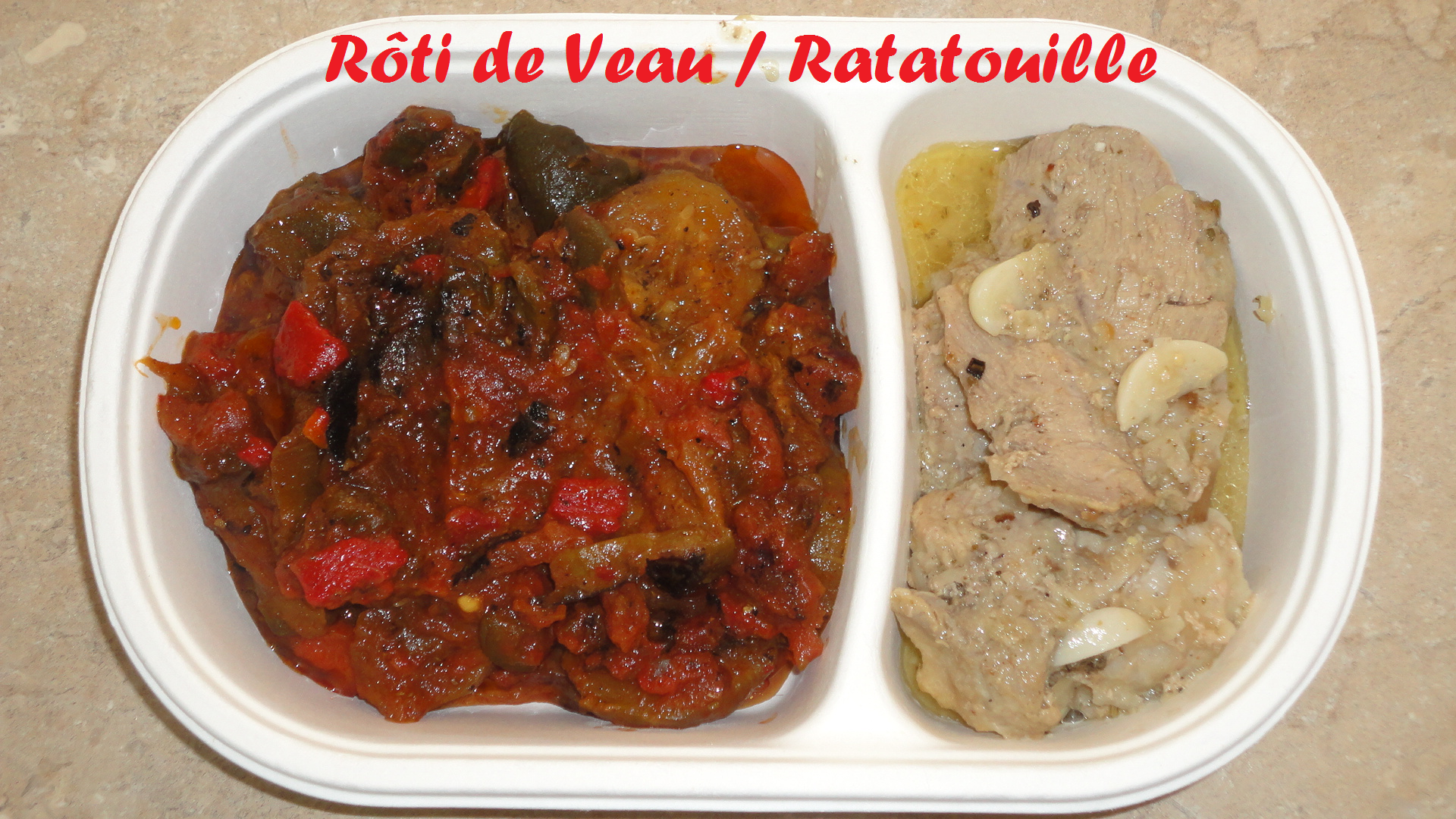 Roti de veau ratatouille
