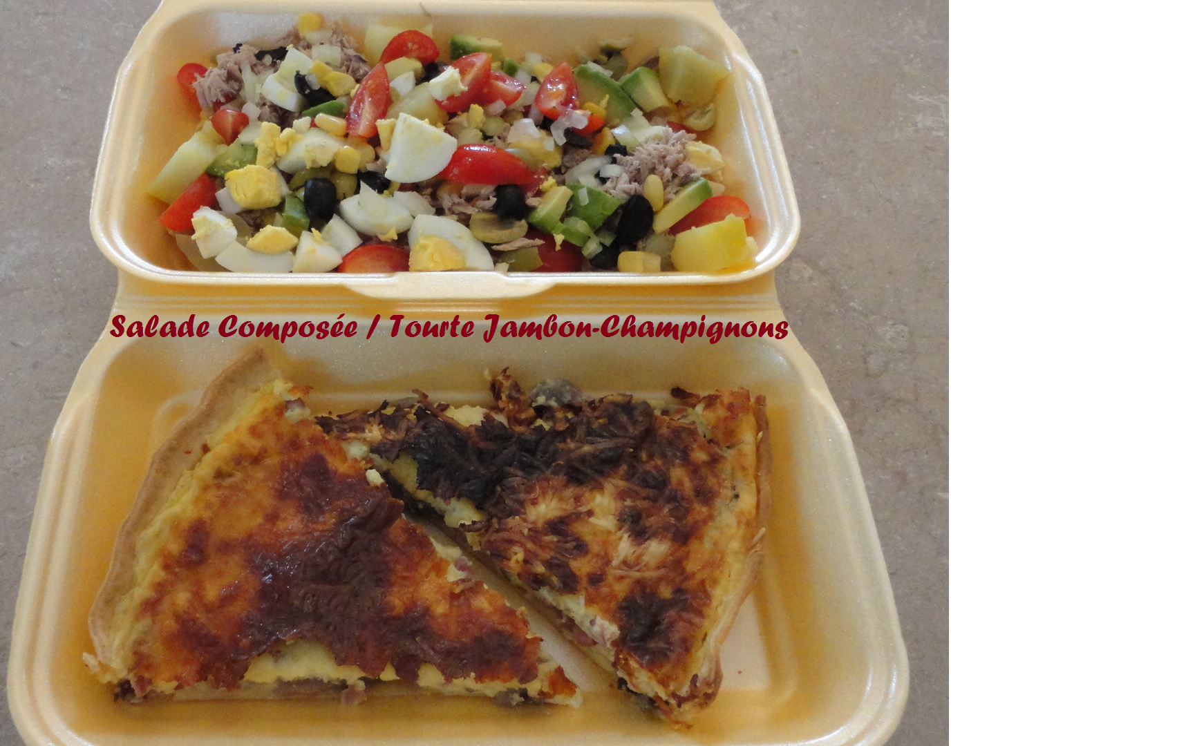 Salade composee tourte jambon champignons modifie 1