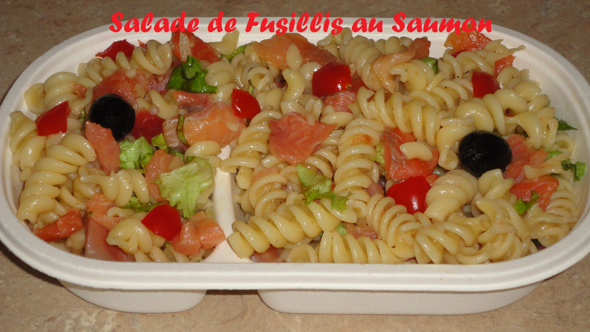Salade de fusillis au saumon
