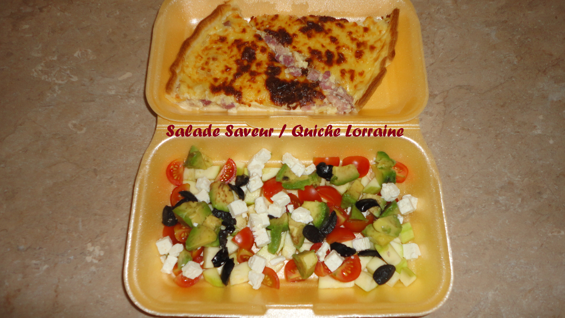 Salade saveur quiche lorraine