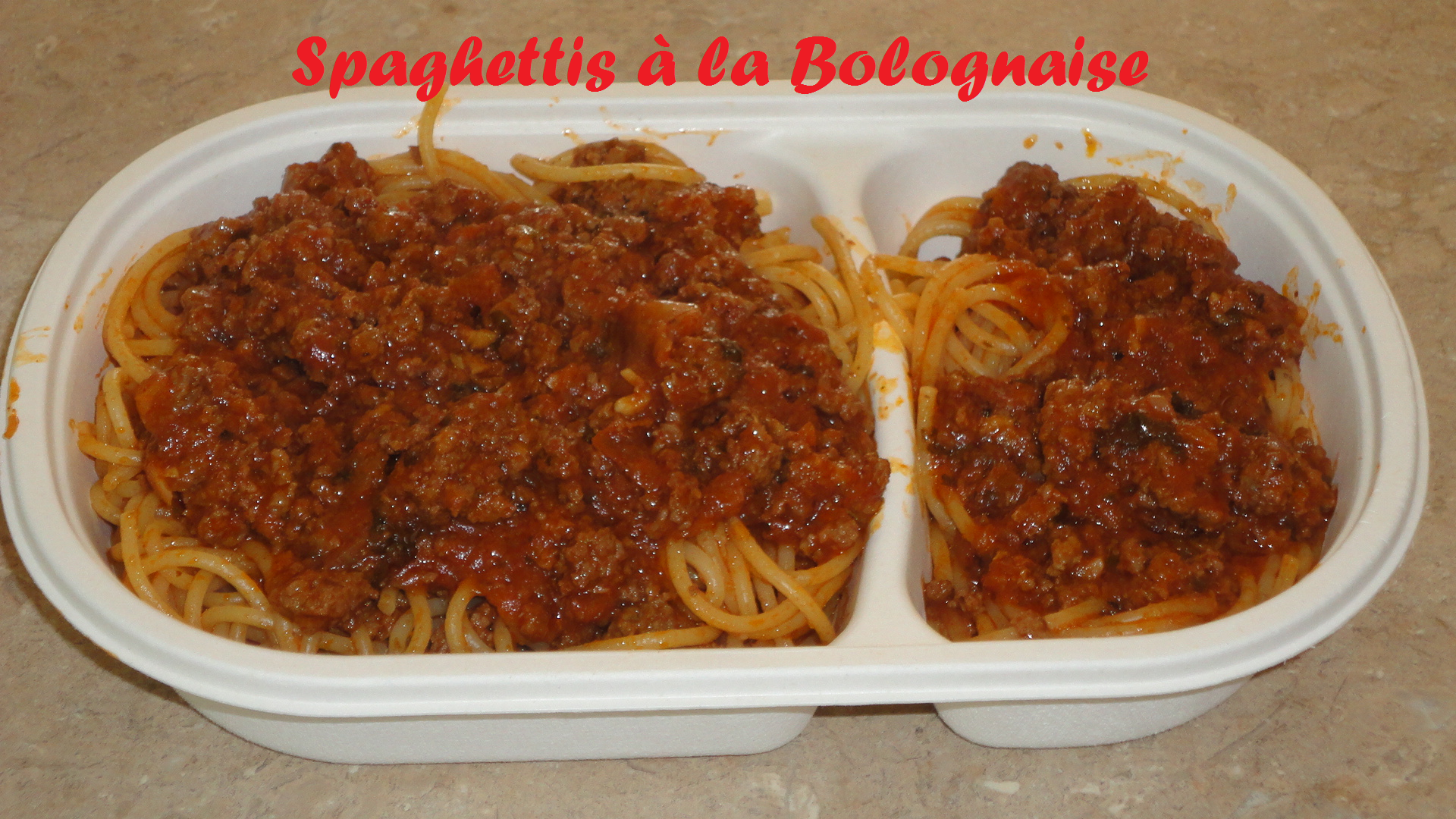 Spaghettis a la bolognaise