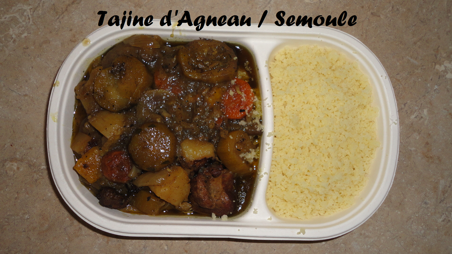 Tajine d agneau semoule