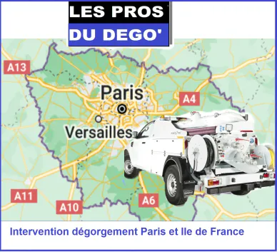 intervention degorgement Paris Ile de France