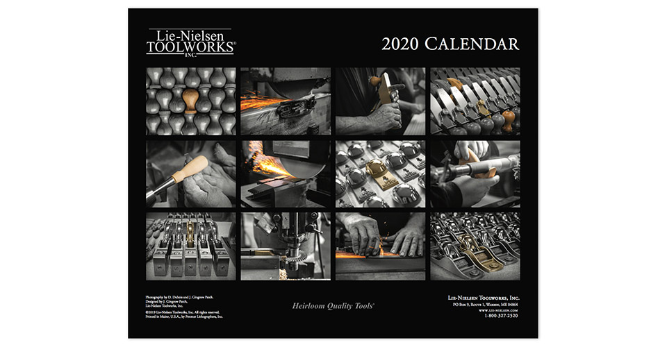 Calendar 2020 back