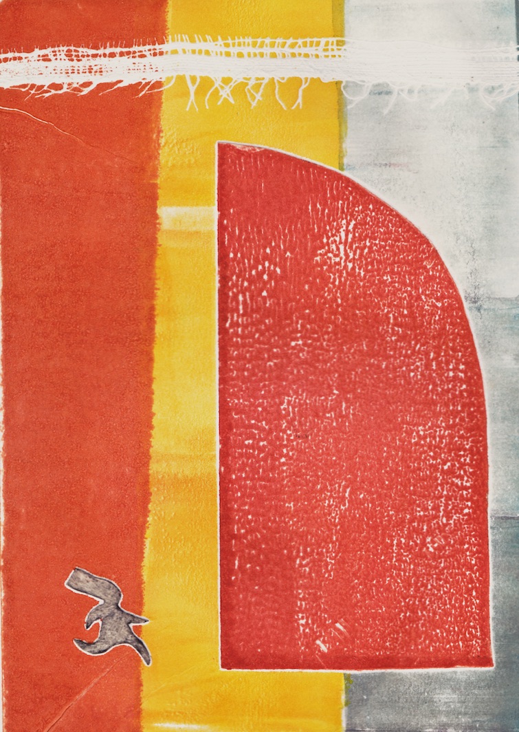 Petite f qui court sur papier mache 2