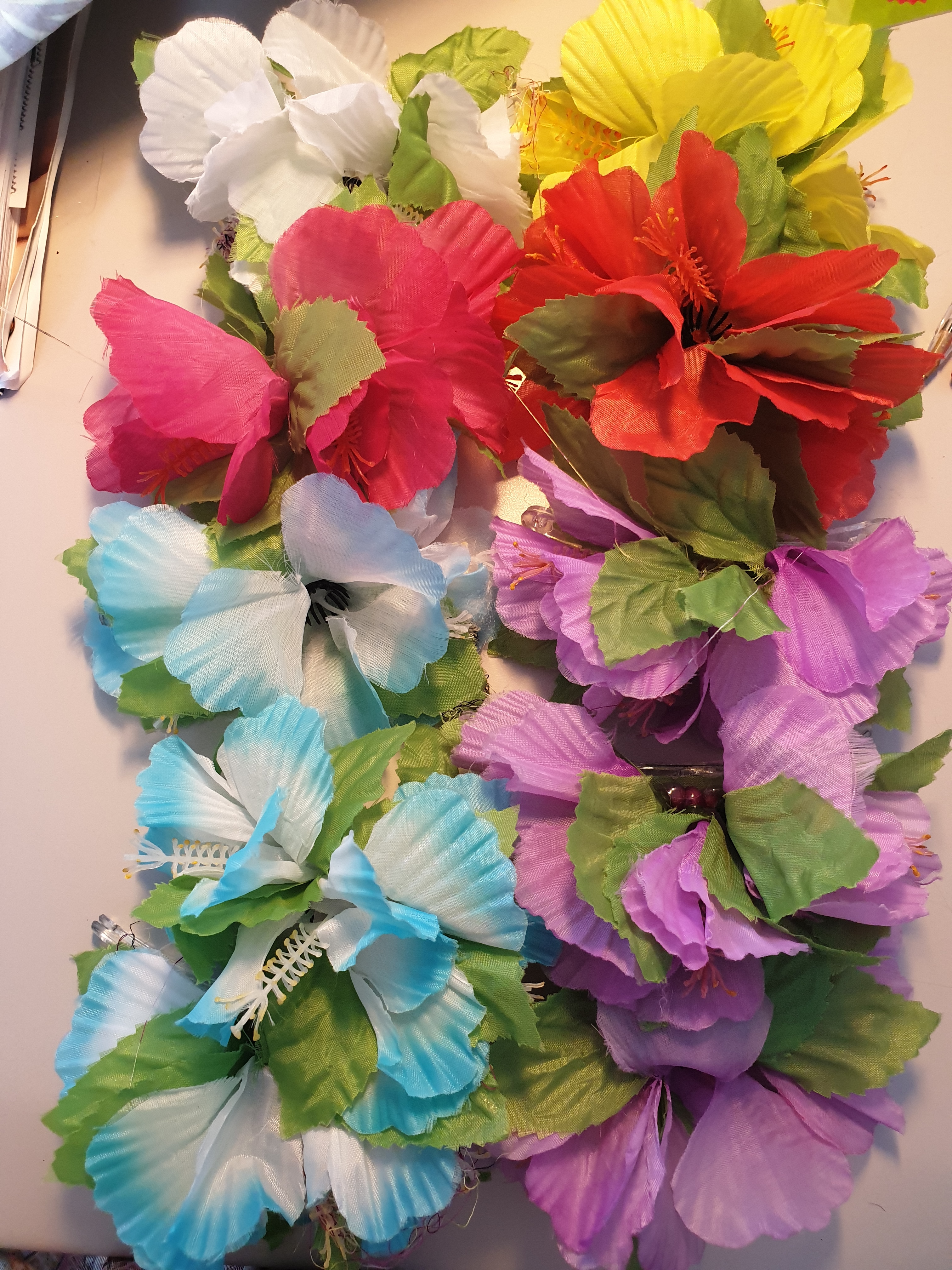 Pince cheveux fleurs ile