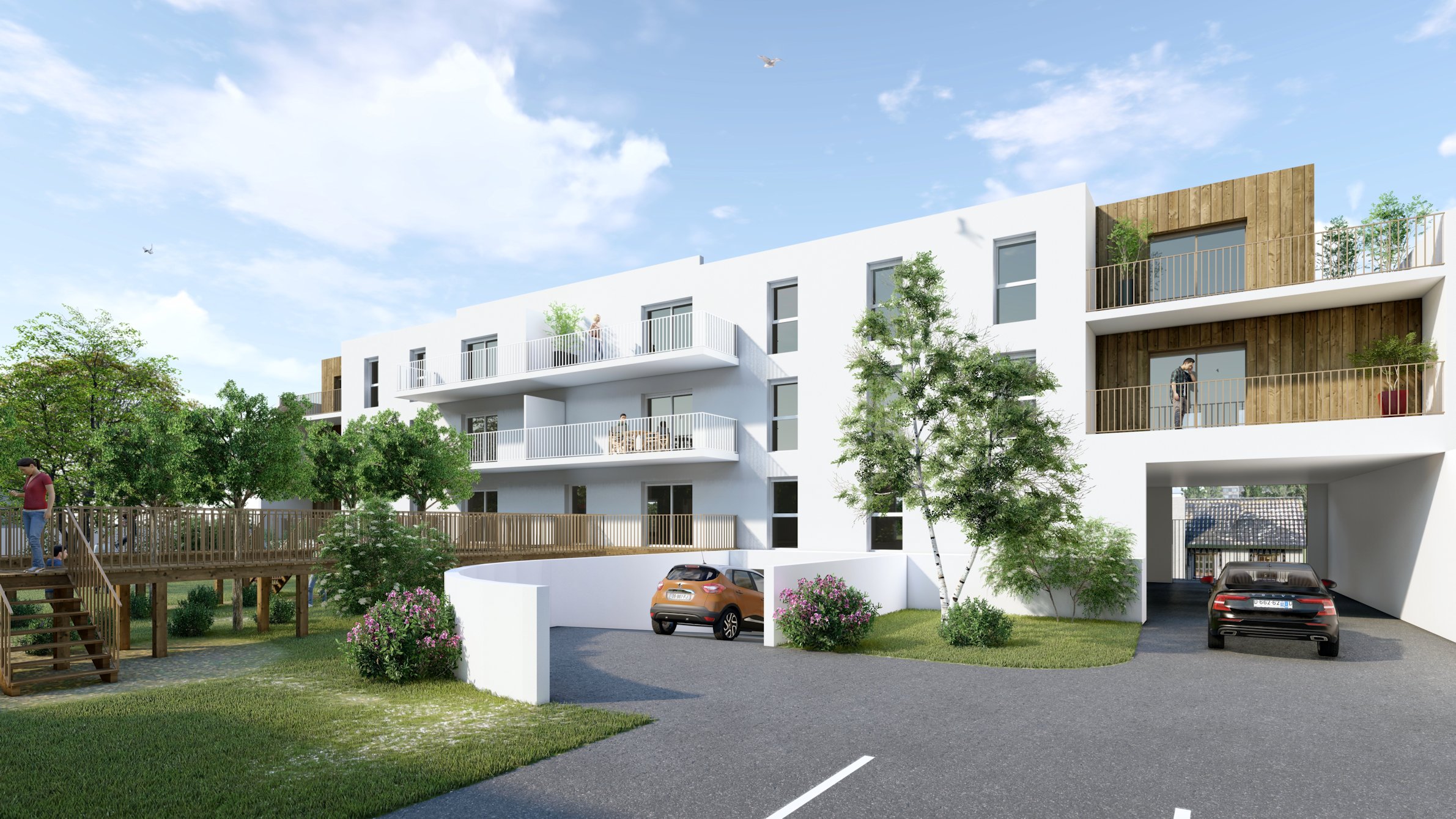 Visuel image de synthese infographie architecture logements collectifs valadie floirac 1