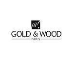 Gold and wood Logo