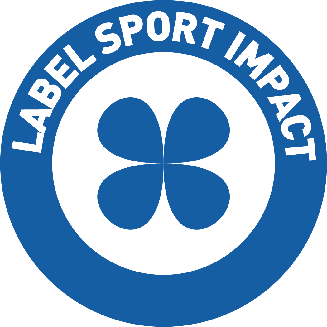Logo label sport impact macaron