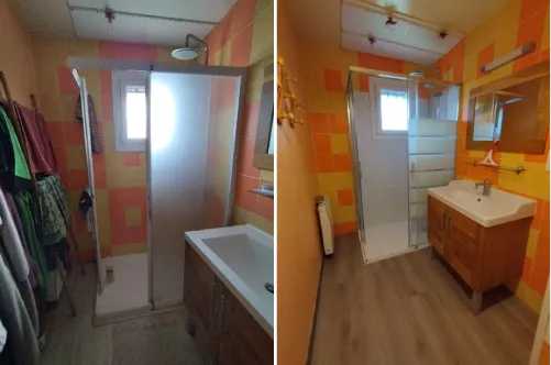 Rénover douche avec des panneaux Bouguenais 44
