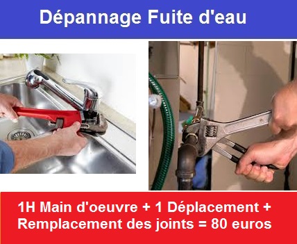 Depannage fuite d eau plombier clichy