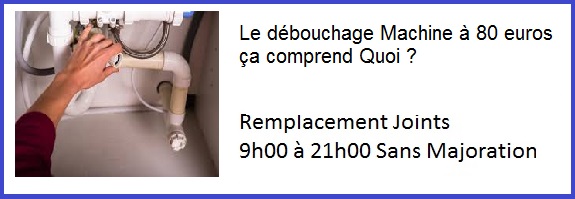 Urgence débouchage Machine à laver 