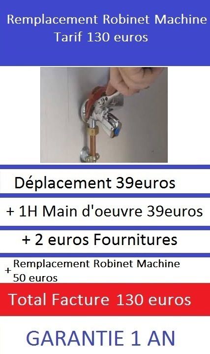 Depannage robinet machine Paris 5