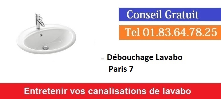 Debouchage lavabo paris 7 pas cher