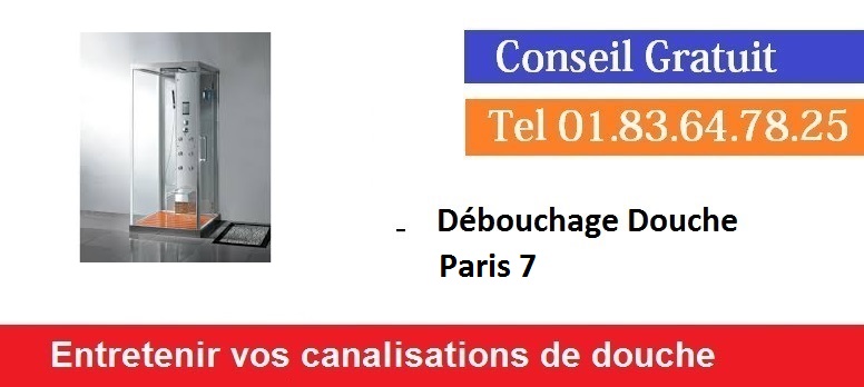 Debouchage douche paris 7 pas cher