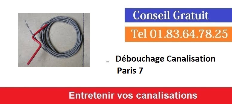 Debouchage canalisation paris 7 pas cher