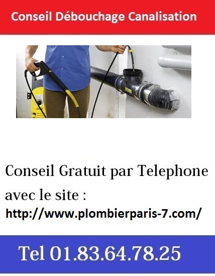 Debouchage canalisation paris 7 pas cher 
