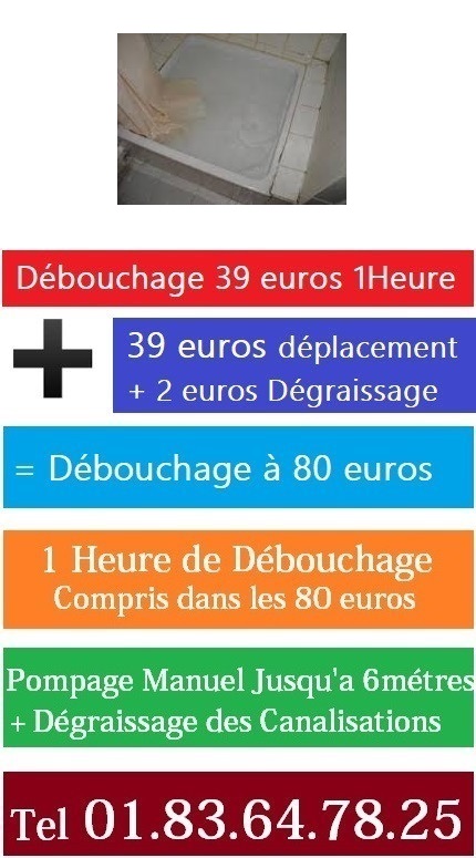 Debouchage douche paris 7