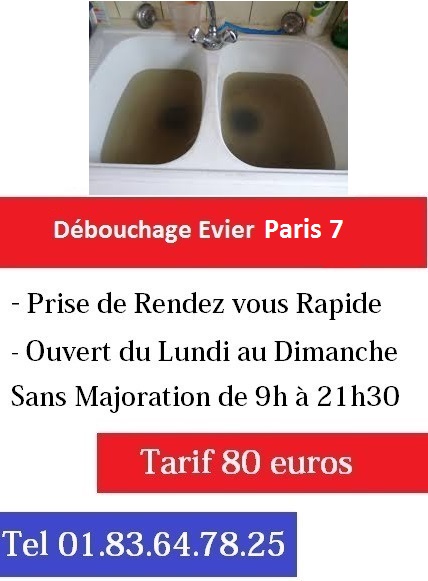 Debouchage evier7 pas cher