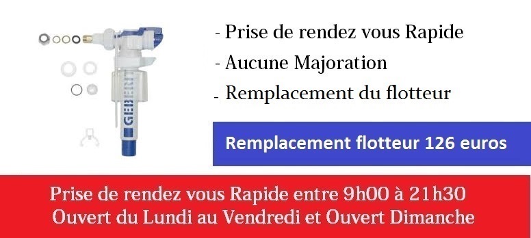 Depannage flotteur Paris 7