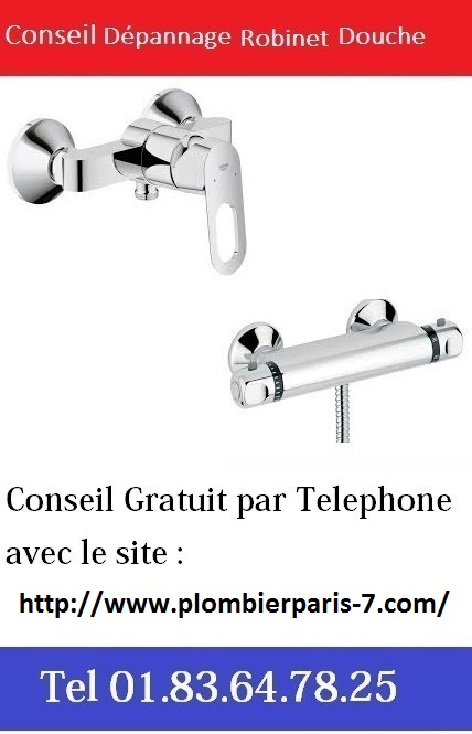 Depannage robinet douche Paris 7 pas cher 