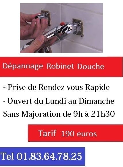 Depannage robinet douche Paris 7 pas cher