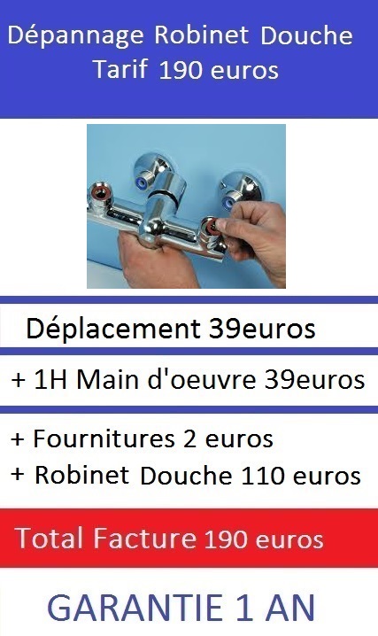 Depannage robinet douche Paris 7