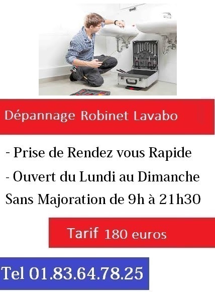Depannage robinet lavabo Paris 7 pas cher
