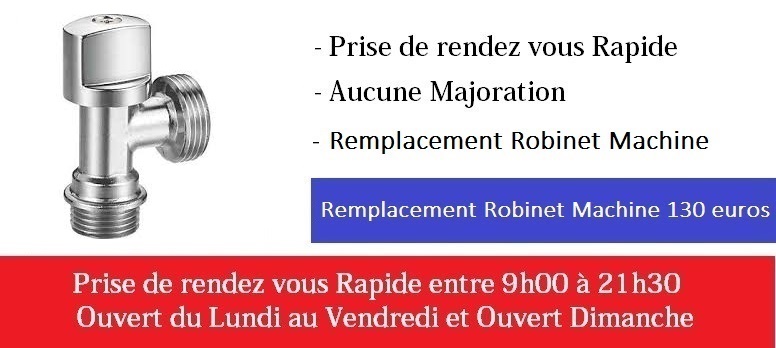 depannage robinet machine paris 7