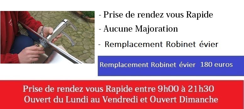 depannage robinet evier paris 7