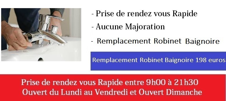 depannage robinet baignoire paris 7