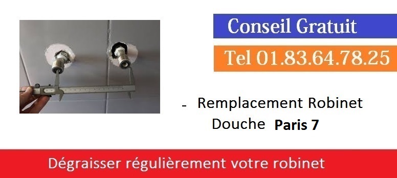 depannage robinet douche paris 7