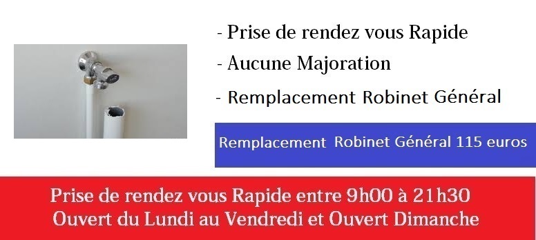 depannage robinet general paris 7