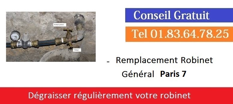 depannage robinet general paris 7