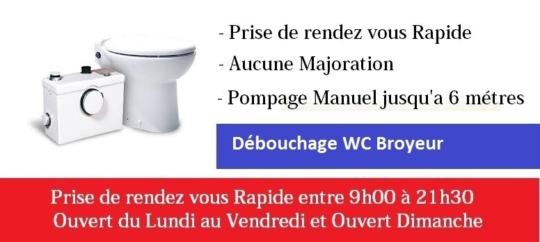 Debouchage sanibroyeur Le Blanc Mesnil