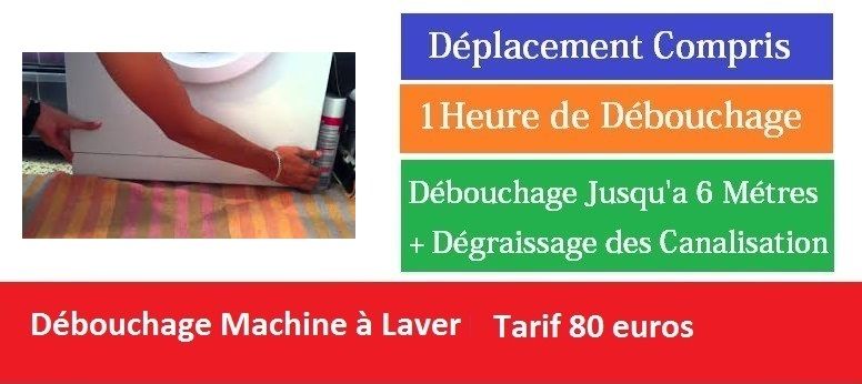 Debouchage machine a laver Le Blanc Mesnil 