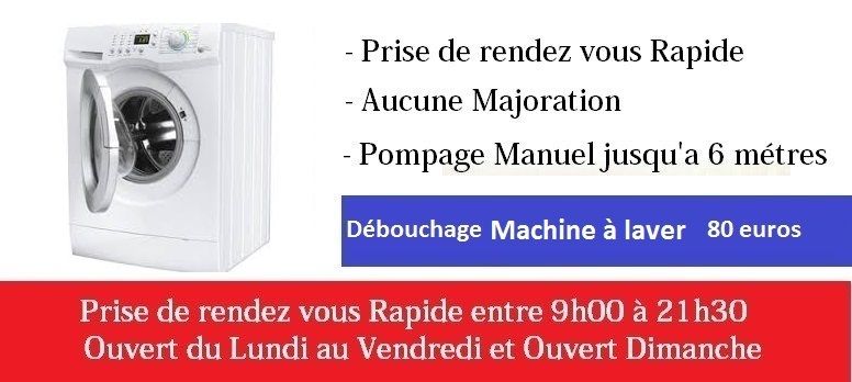 Debouchage canalisation machine a laver Le Blanc Mesnil
