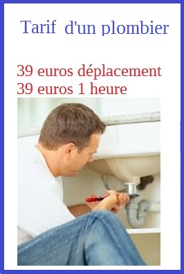 Tarif plombier prix