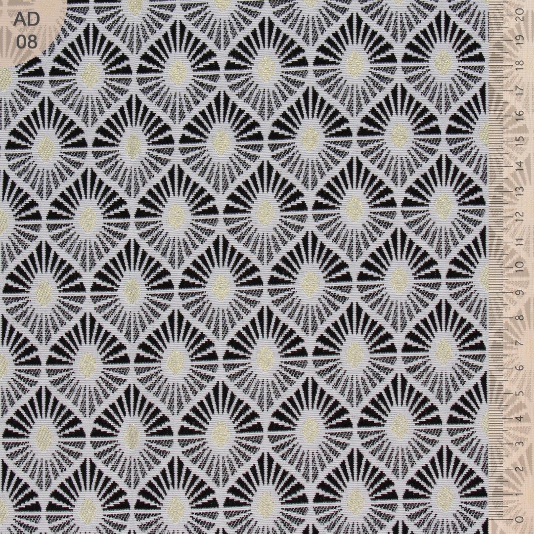 Ad08 gouttes d eau noires et or