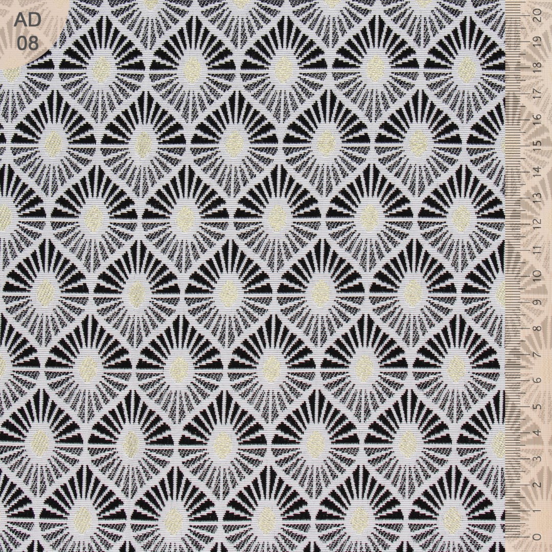 Ad08 gouttes d eau noires et or