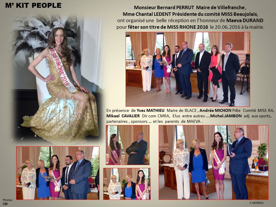 20 06 16 maeva durand miss rhone 2016 a la mairie