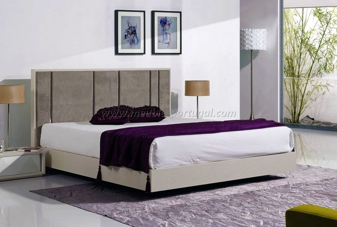 Tete de lit velour gris