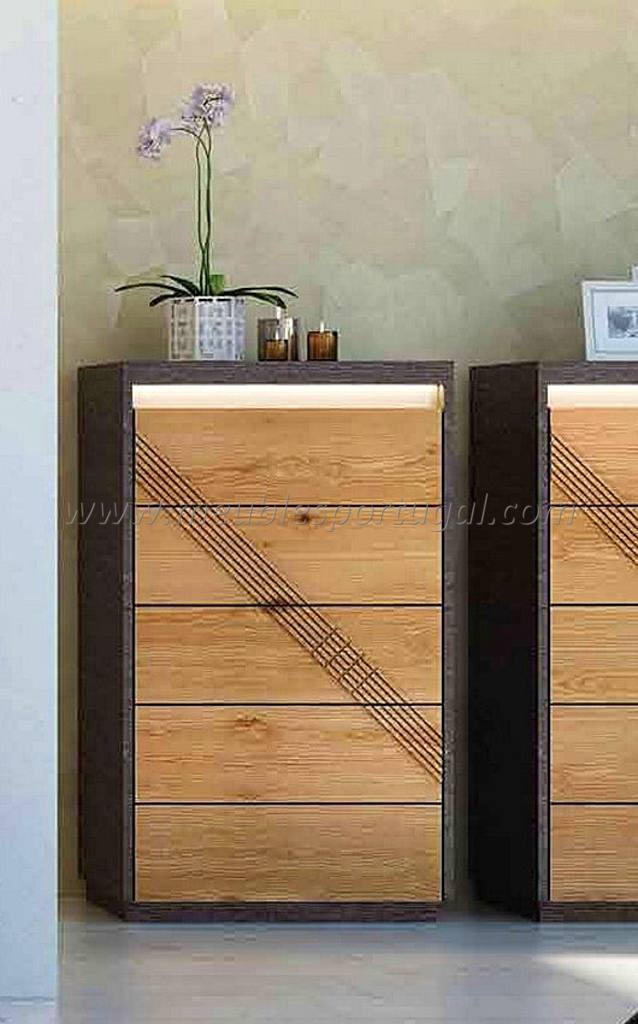 Commode bois et noir